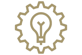 gear and lightbulb icon