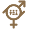 gender fluid icons with gender expression icons
